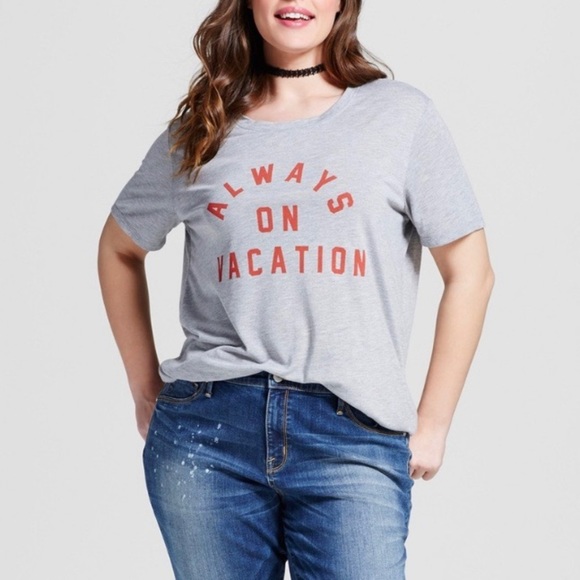 Zoe + Liv Always On Vacation Tee Shirt - M - Picture 8 of 8